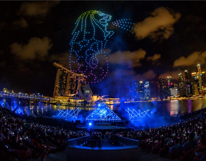 2023 New Year's Eve Fireworks Singapore - Drone Show