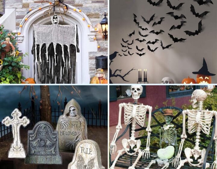 halloween decorations shopee skeleton tombstones