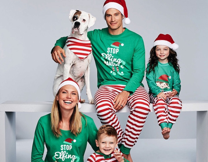 family matching christmas pajamas shopee