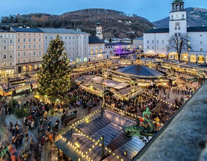 christmas market in europe - salzburg christkindlmarket