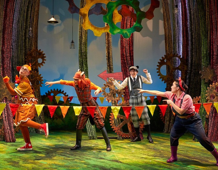 kids theatre the gingerbread man live on stage