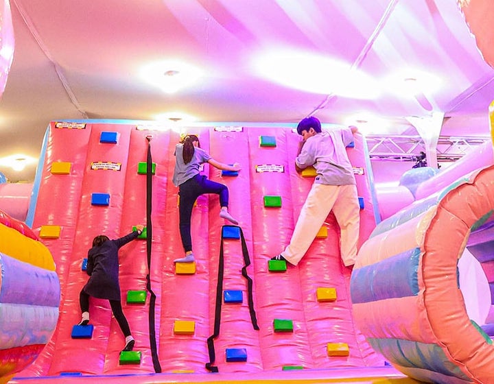 changi festive village - Candy Carnival bouncy castle