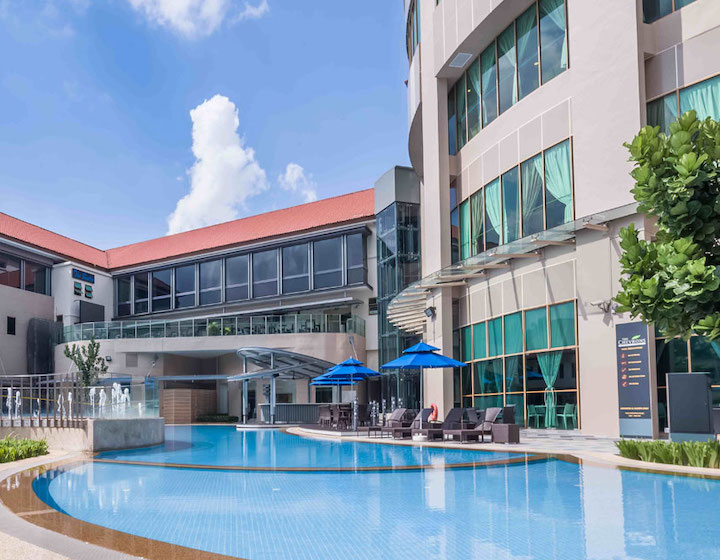 chalet in Singapore swimming pool at The Chevrons