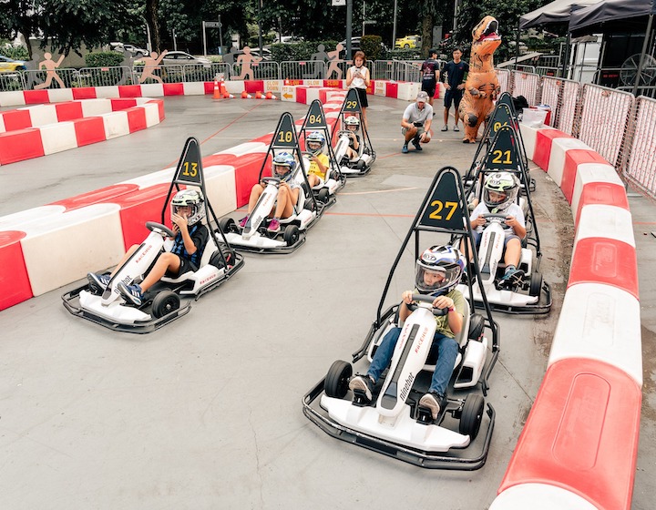 Go-Karting in Singapore at RaceHub is a fun kids activity in singapore