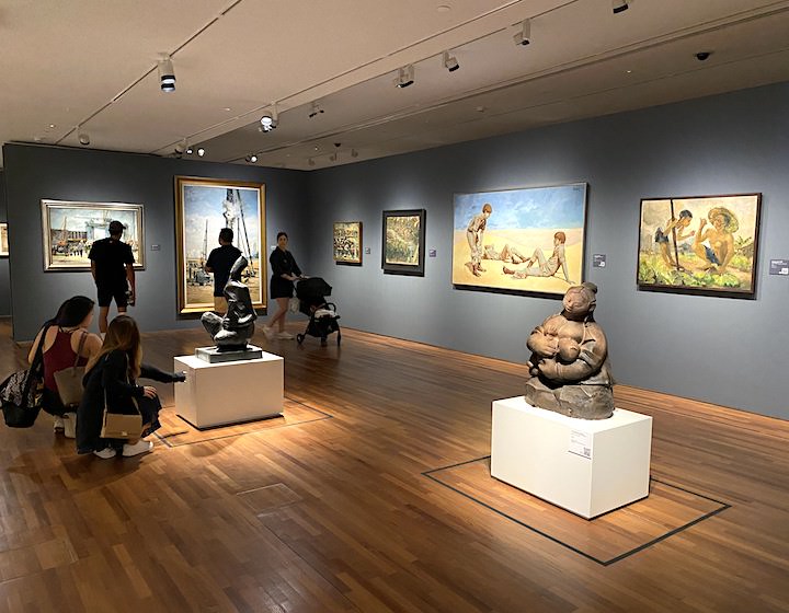 Exhibits at National Gallery Singapore