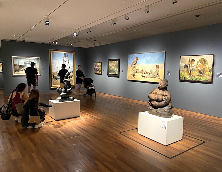 Exhibits at National Gallery Singapore