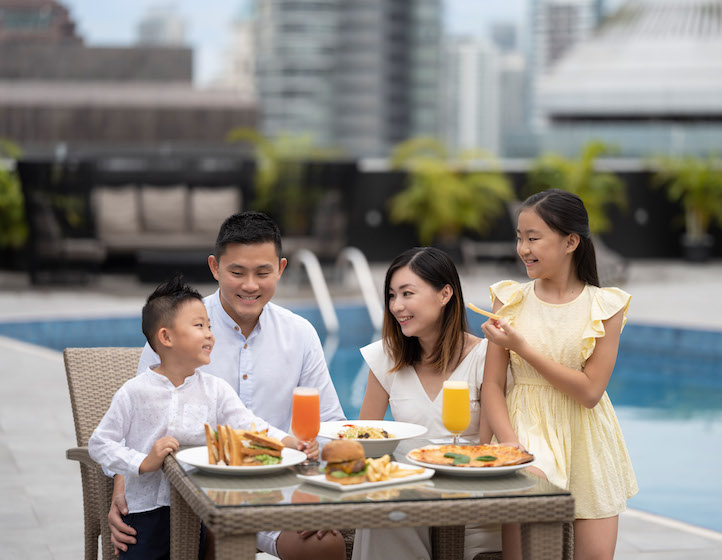 Kids eat free deals singapore Voco Orchard Hotel family dining
