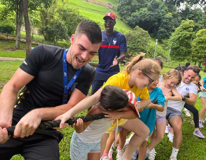 summer holiday camp singapore kidscamp singapore tug of war