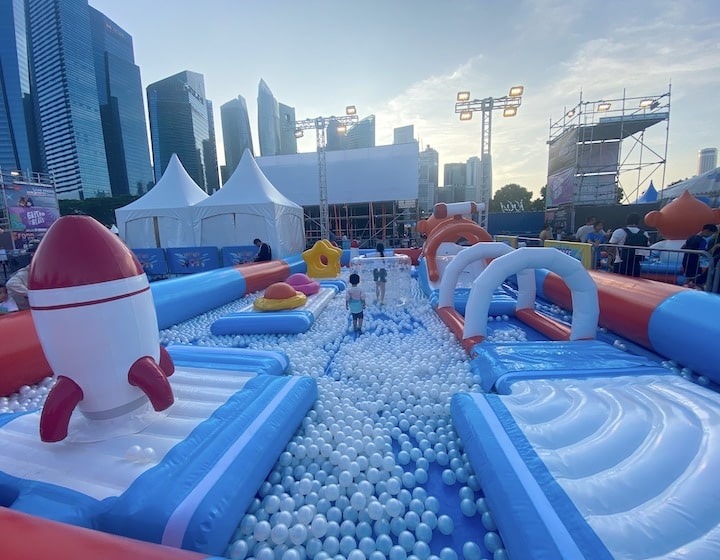 GastroBeats 2023 bouncy castles bayfront marina 