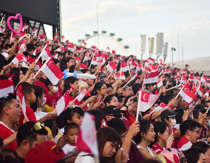 ndp tickets 2023 singapore crowd at the padang