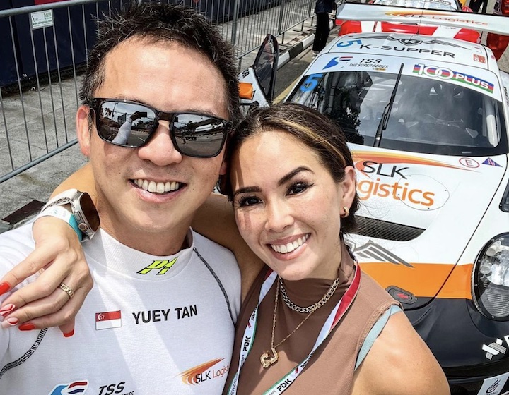 Claire jedrek racing car driver yuey tan power couple on parenting