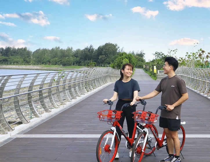 Changi Bay Park Connector: Cycling Changi Bay Point