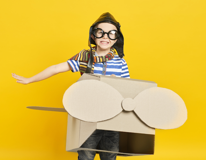 DIY Cardboard Craft Kids - airplane