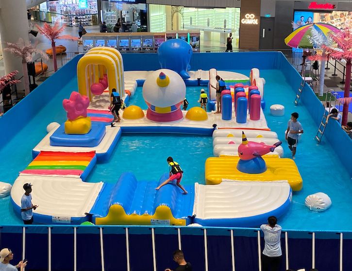 Inflatable Water Park at Sengkang Grand Mall Year end school november holidays things to do