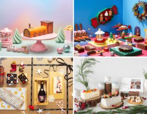 christmas log cakes and turkey in singapore: best deliveries