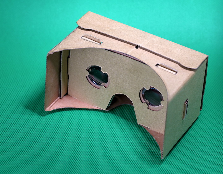 DIY cardboard craft kids - virtual reality glasses