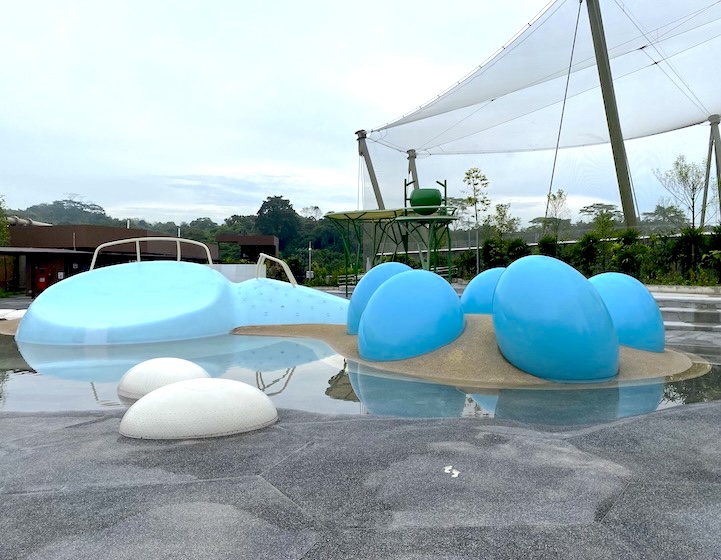 bird paradise water playground egg splash