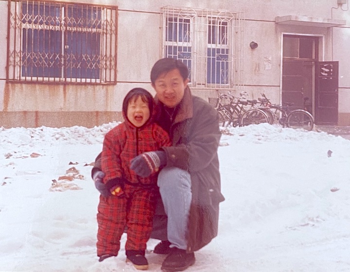 foreigner in own country - Cherilyn and Dad in Shenyang, China