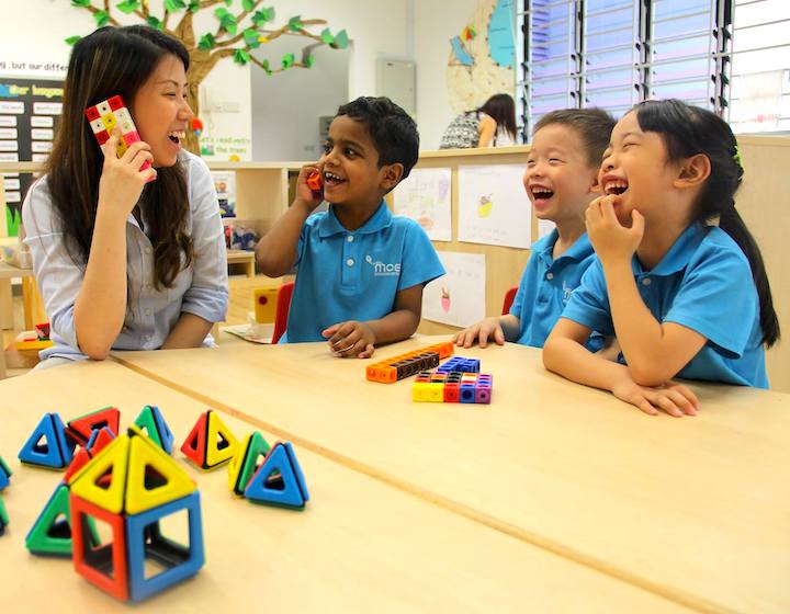 MOE Kindergarten @ West Spring - Teacher and Students in Classroom