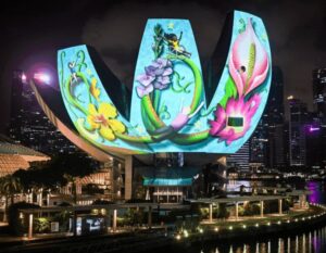 weekend planner - light projections at Marina Bay