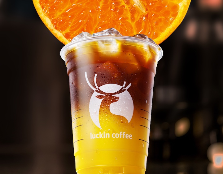 luckin coffee's Orange Americano