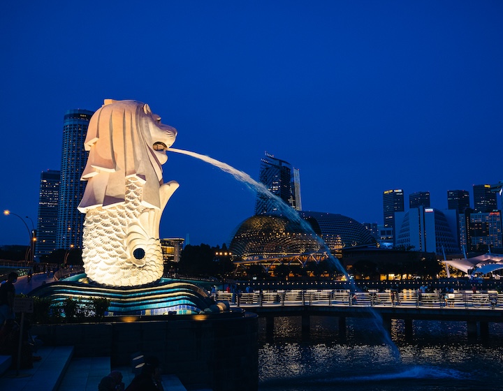 merlion park singapore merlion statue 