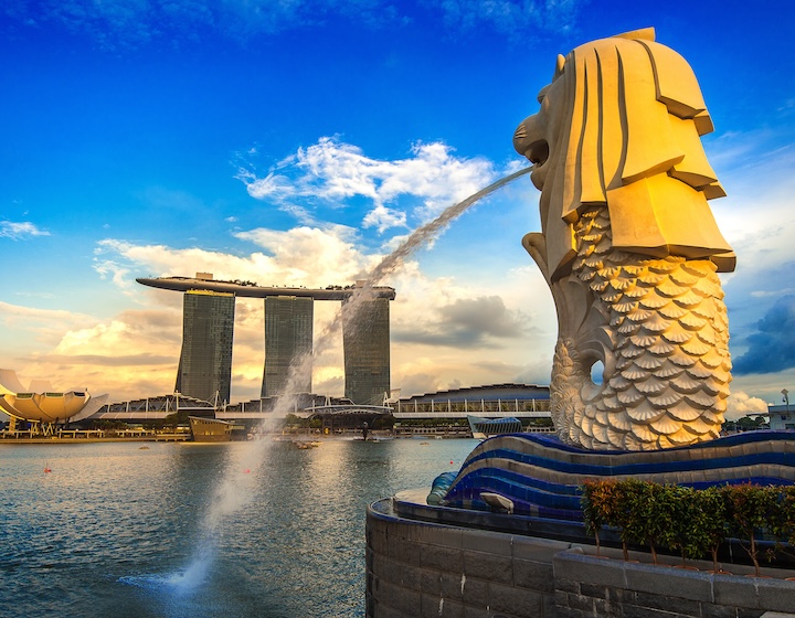 merlion park singapore marina bay