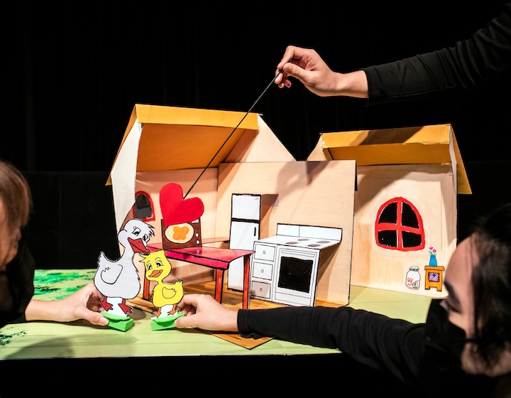 paper monkey theatre - craft activities