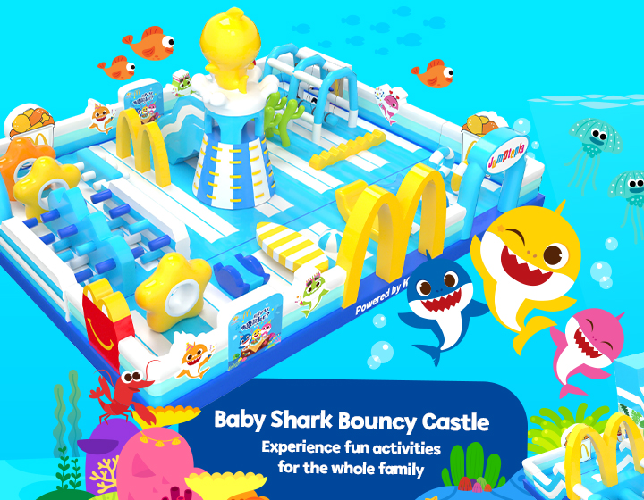 mcdonalds baby shark bouncy castles