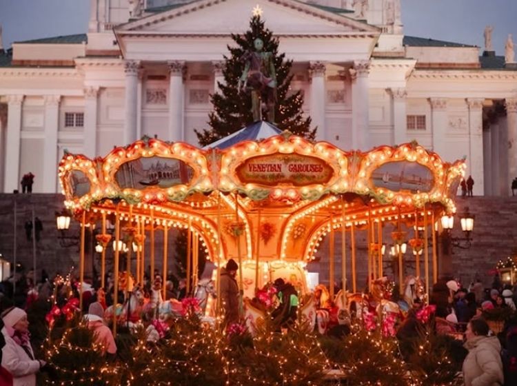Christmas Market Europe Carousel