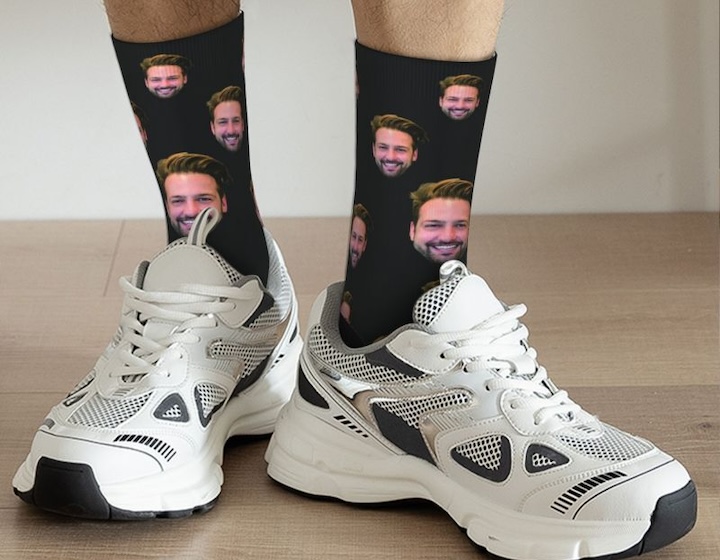 christmas gifts for men - personalised socks