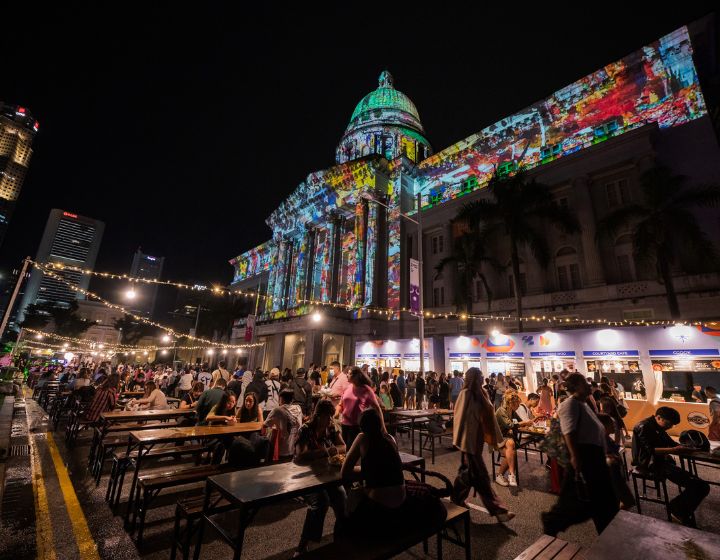 light to night festival village