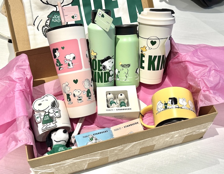 whats new mama april - starbucks x peanuts