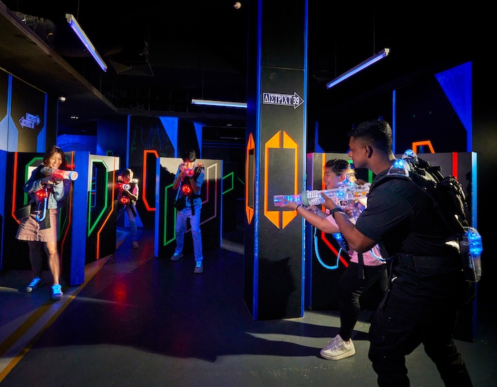birthday party singapore - laser quest