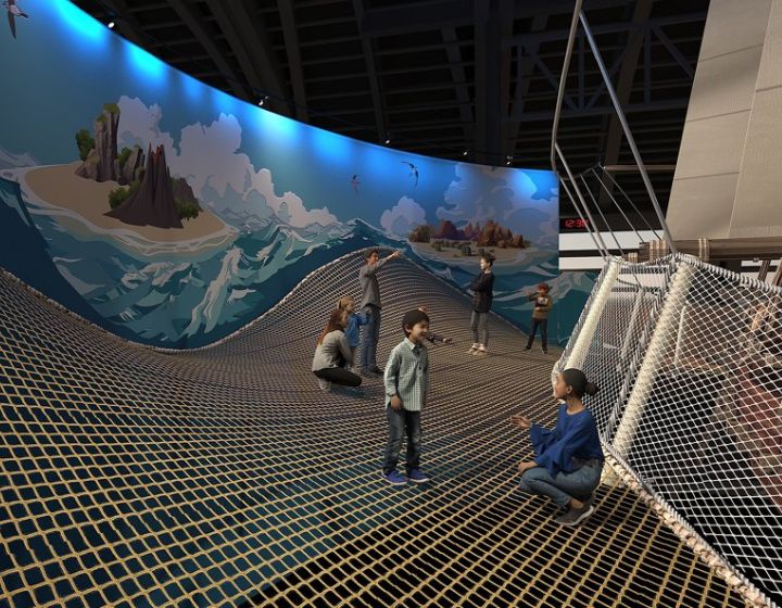 singapore oceanarium sea aquarium walking nets