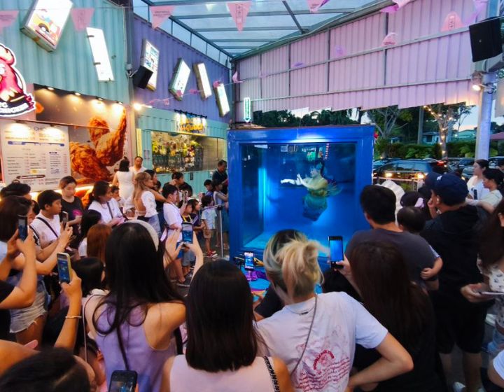 Things to do this weekend in Singapore with kids - free kids' events - mermaid at cosford container park