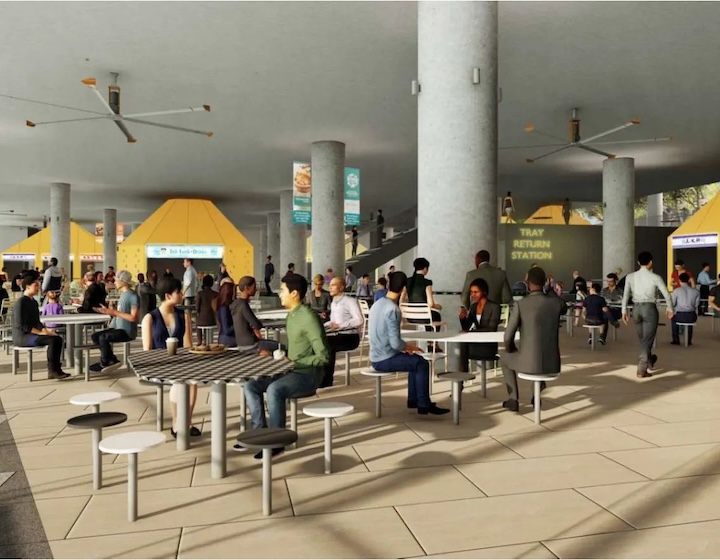 punggol coast mall singapore - hawker centre