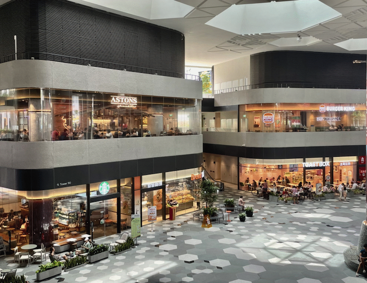 punggol coast mall singapore - shops