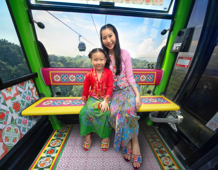 things to do this weekend in Singapore - kids events - mount faber sentosa peranakan cable car