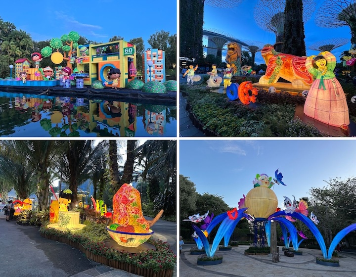Mid-Autumn Light Up at Gardens by the Bay lantern photos
