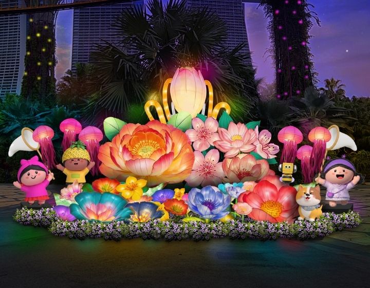 gardens by the bay mid autumn festival light-up