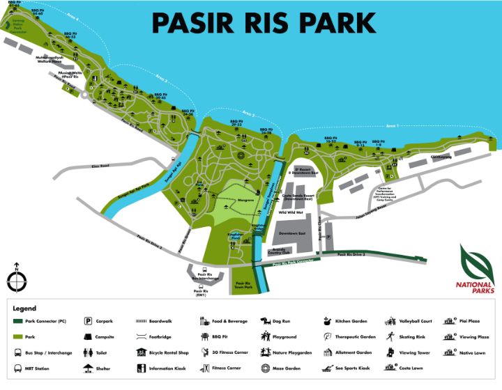 pasir ris park map