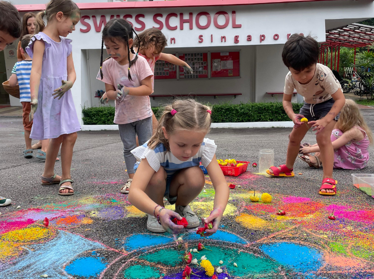 swiss school in singapore - children playing - open house