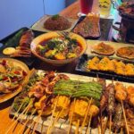 supper spots in Singapore - Taan Asian Grill Bar skewers