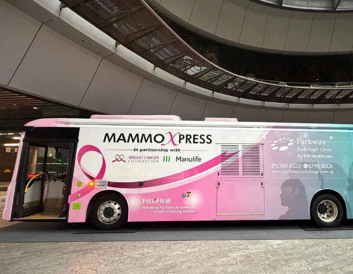 breast cancer awareness events in singapore - mammography bus