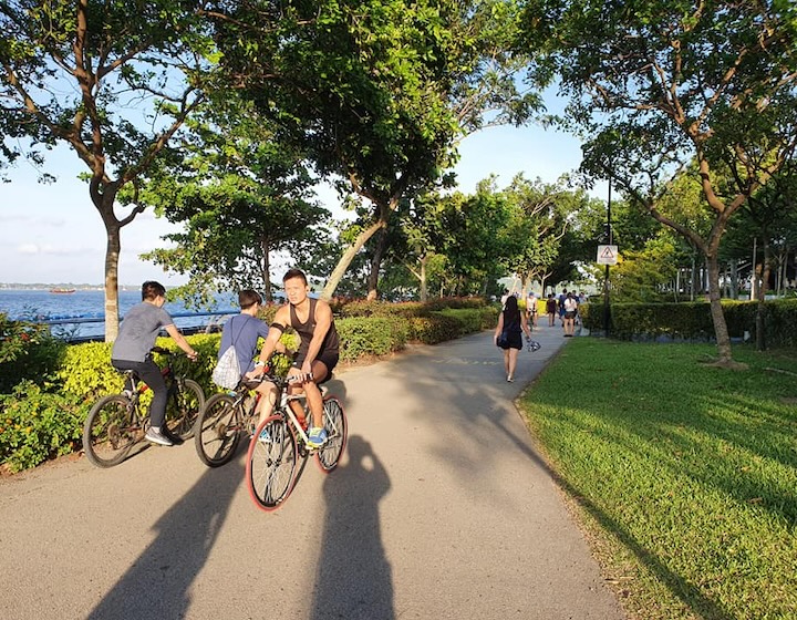punggol point park - cycling - beach