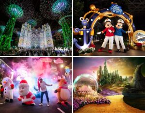 christmas events in singapore - gardens by the bay, jewel changi airport, mickey & minnie mouse, orchard road countdown