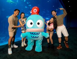 singapore oceanarium - hangyodon - tank