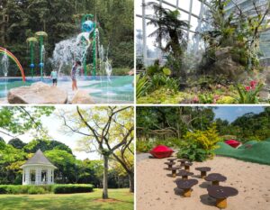 Singapore Botanic Gardens - Water Play - National Orchid Garden - Como Adventure Grove - Bandstandt