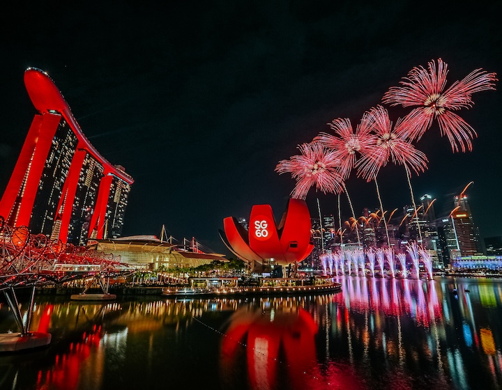 new years dinner singapore - countdown singapore - marina bay